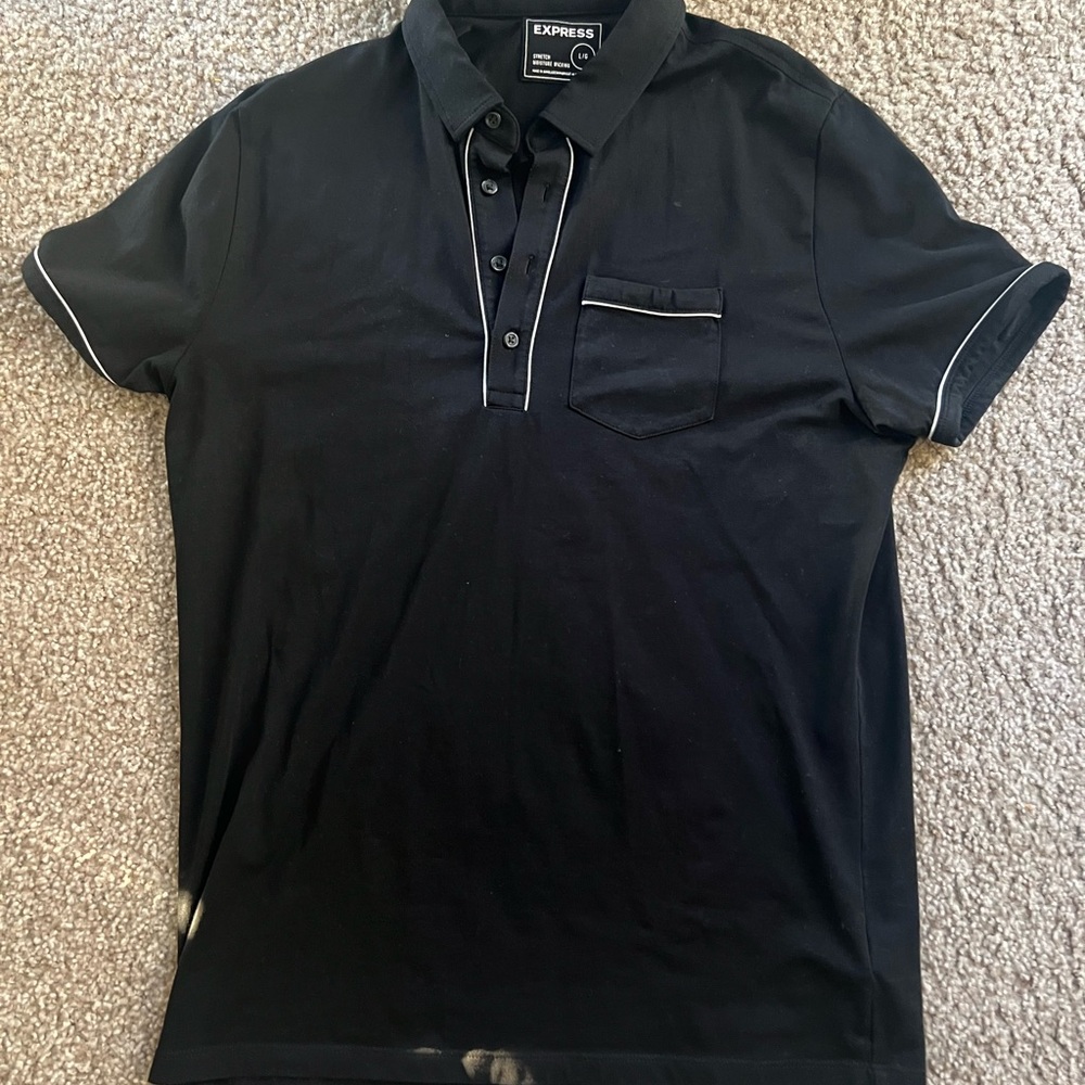 Express Men's Polo Shirt with White Trim